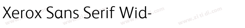 Xerox Sans Serif Wid字体转换 Xerox Sans Serif Wid字体转换